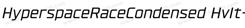 HyperspaceRaceCondensed HvIt字体转换